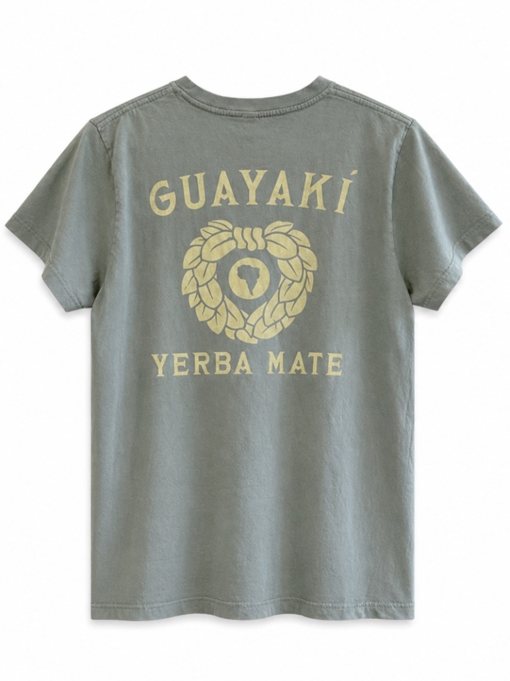 4/$20➡️ KNOWN SUPPLY Guayaki Sage Green Graphic Tee – Size XS EUC